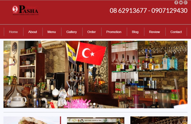 Thiết kế trang web đơn giản nhưng ấn tượng và đầy đủ thông tin.