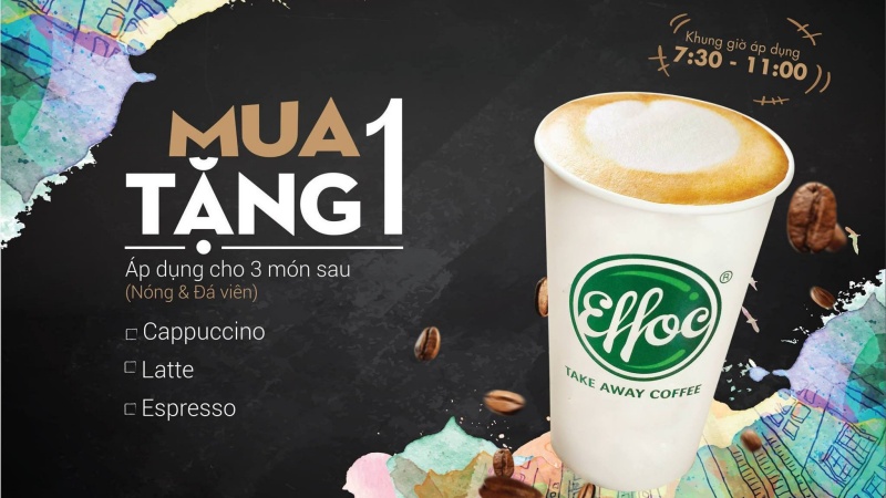 Tung ra chương trình khuyến mãi marketing quán cafe